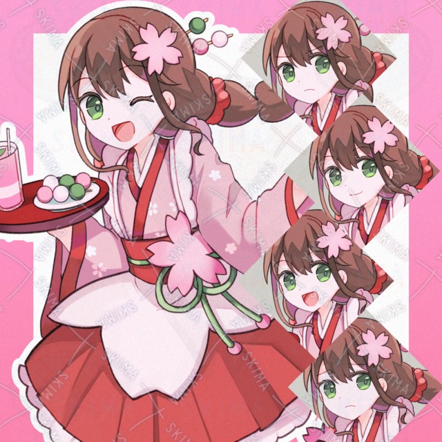 Image of Cherry Blossom Kimono Girl