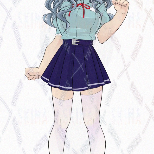 Image 5 of Gyaru Schoolgirl Outfits & Expressions Pack