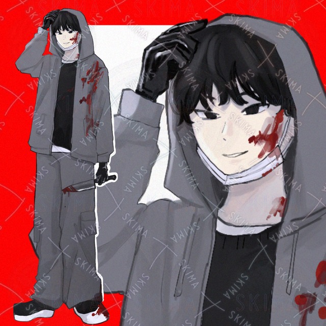 殺人鬼の男性