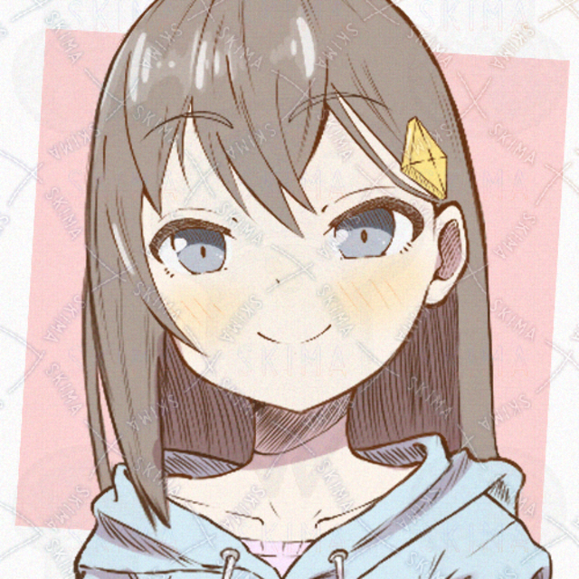 Image 3 of Long Black-Haired Girl Character Icon Set for Social Media