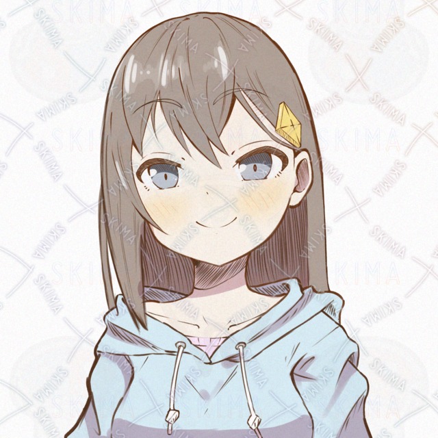 Image 2 of Long Black-Haired Girl Character Icon Set for Social Media