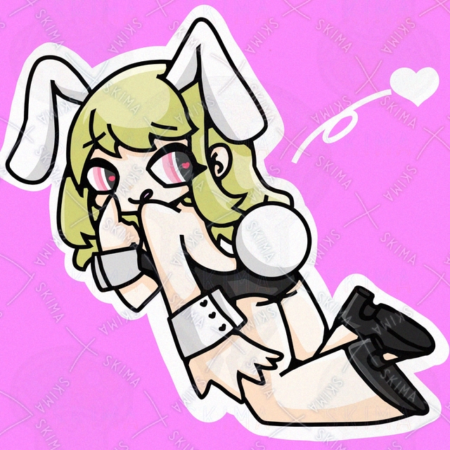 【限定1名様】バニーガール&times;ポップなイラストアイコン【一点もの】