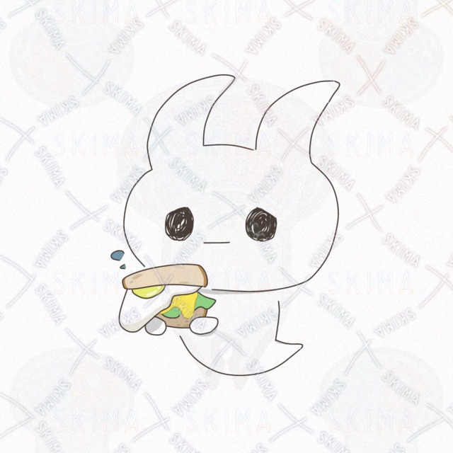 【特殊キャラ】たまごサンドが好きなうさ耳おばけの商品画像3枚目