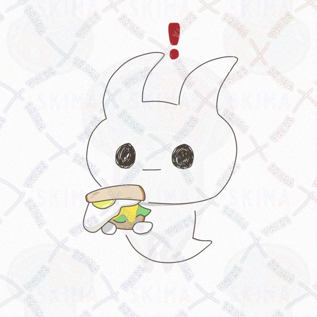 【特殊キャラ】たまごサンドが好きなうさ耳おばけの商品画像5枚目