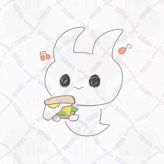 【特殊キャラ】たまごサンドが好きなうさ耳おばけの商品画像6枚目