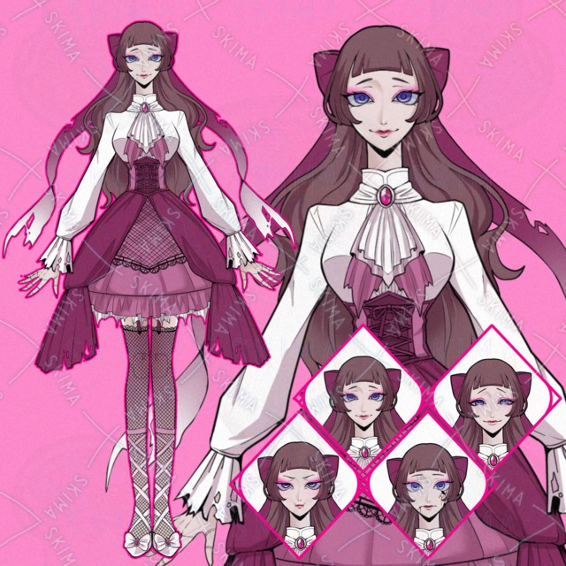 ゴスロリ&times;球体関節人形風の女性