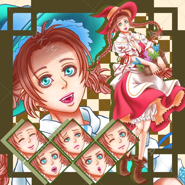 見習いの魔女【立ち絵・表情全６種】＋オマケ