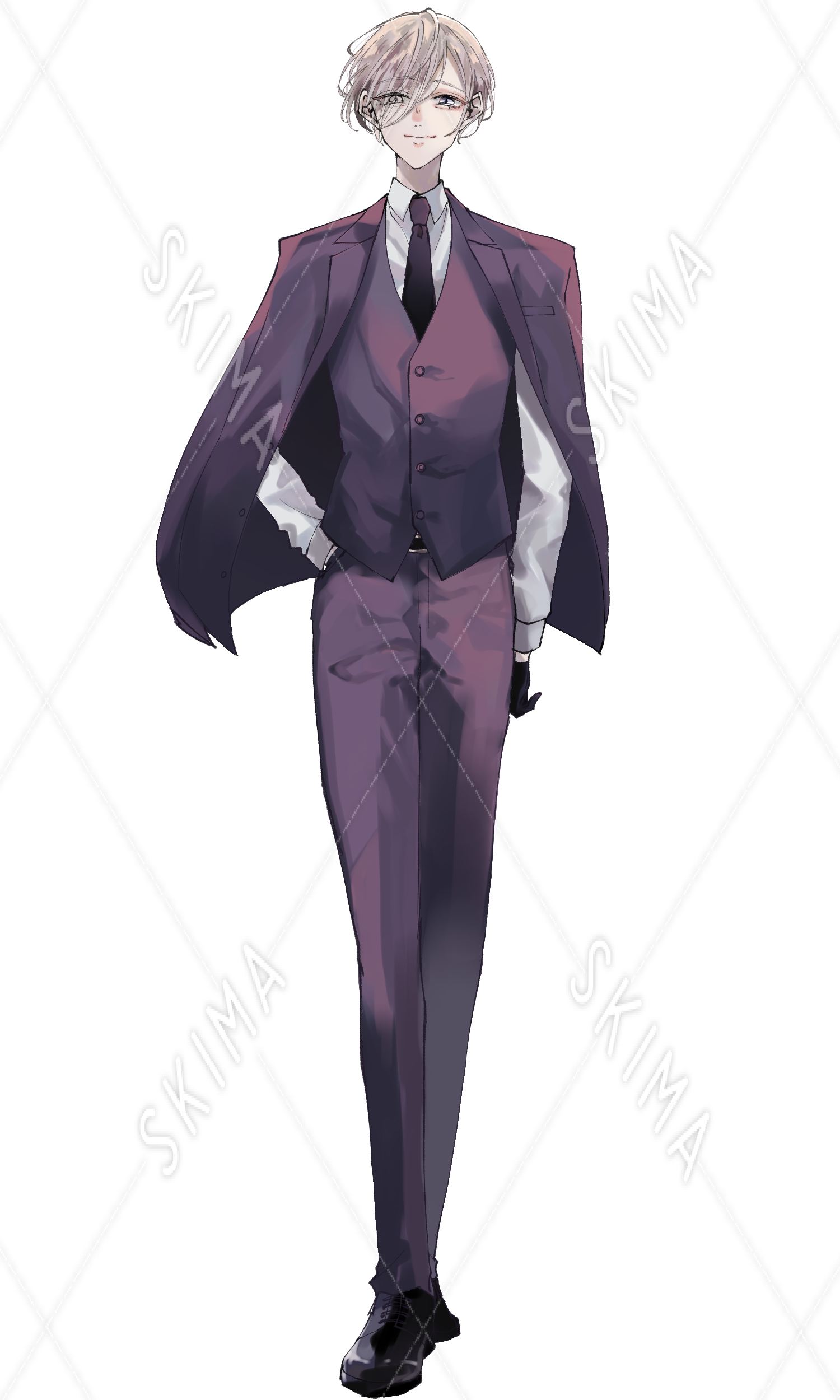 金髪の男性 表情差分8種 スキマ スキルのオーダーメイドマーケット Skima