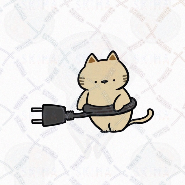 じゅうでんしきのねこ（表情5種類）の商品画像2枚目