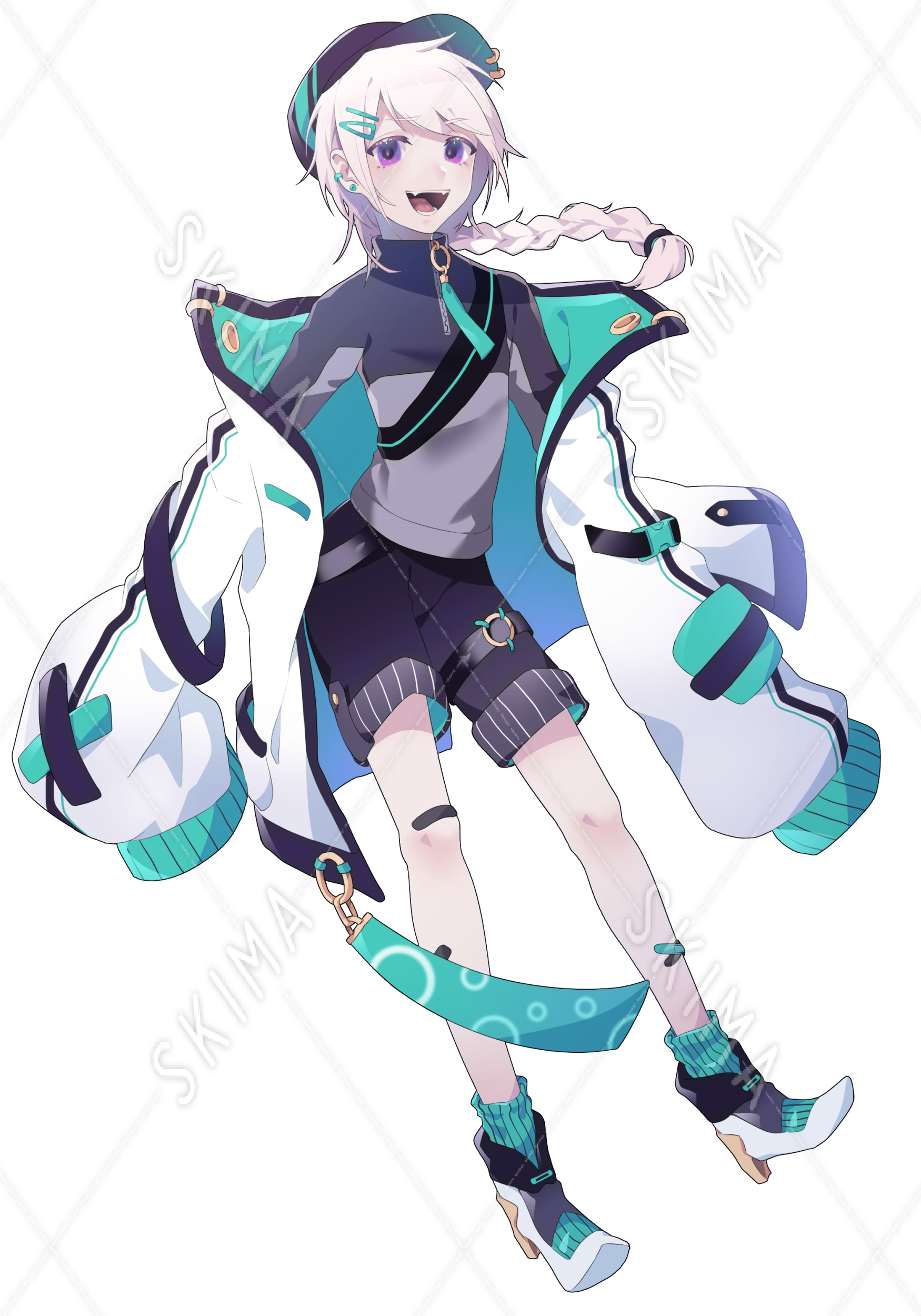 青緑 ぶかぶか上着 差分なし スキマ スキルのオーダーメイドマーケット Skima