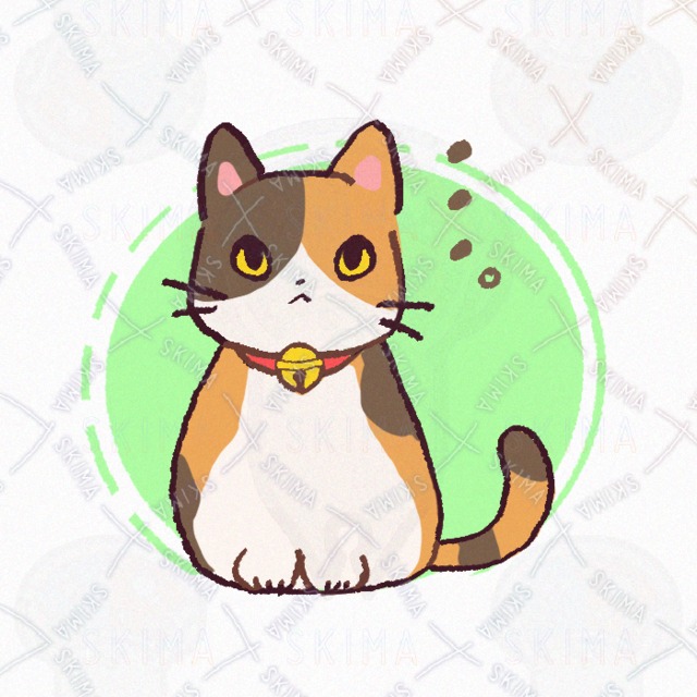 【SNSアイコン】三毛猫