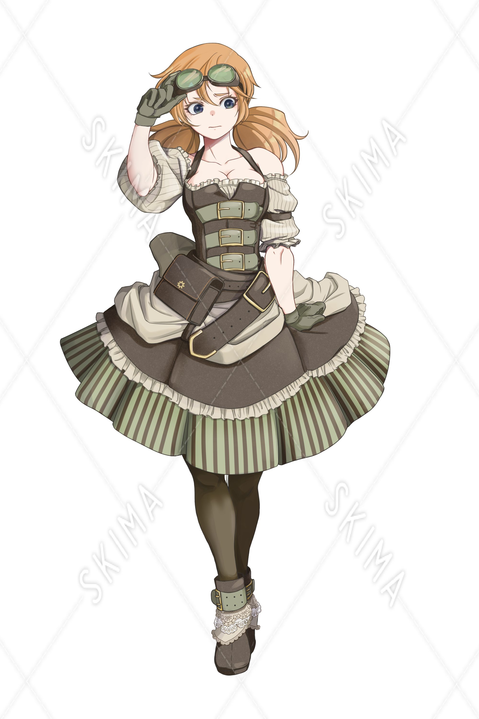 スチームパンク風女の子 通常 表情8種 スキマ スキルのオーダーメイドマーケット Skima