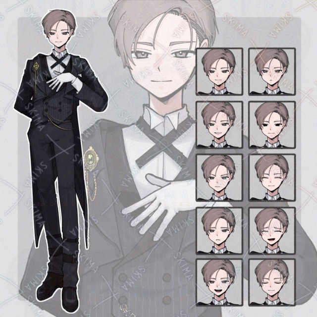 キャラクター立ち絵［表情10種］