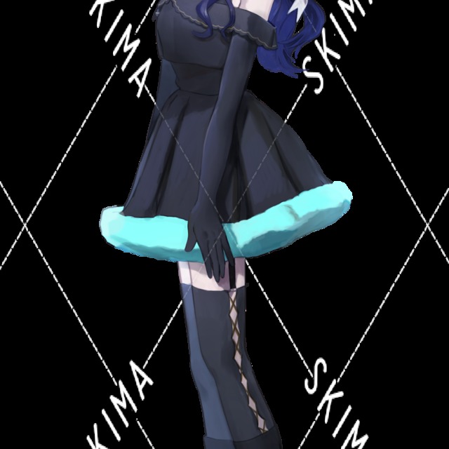 白いリボンをつけた黒青髪の女の子 スキマ スキルのオーダーメイドマーケット Skima 白いリボンをつけた黒青髪の女の子 スキマ スキルのオーダーメイドマーケット Skima