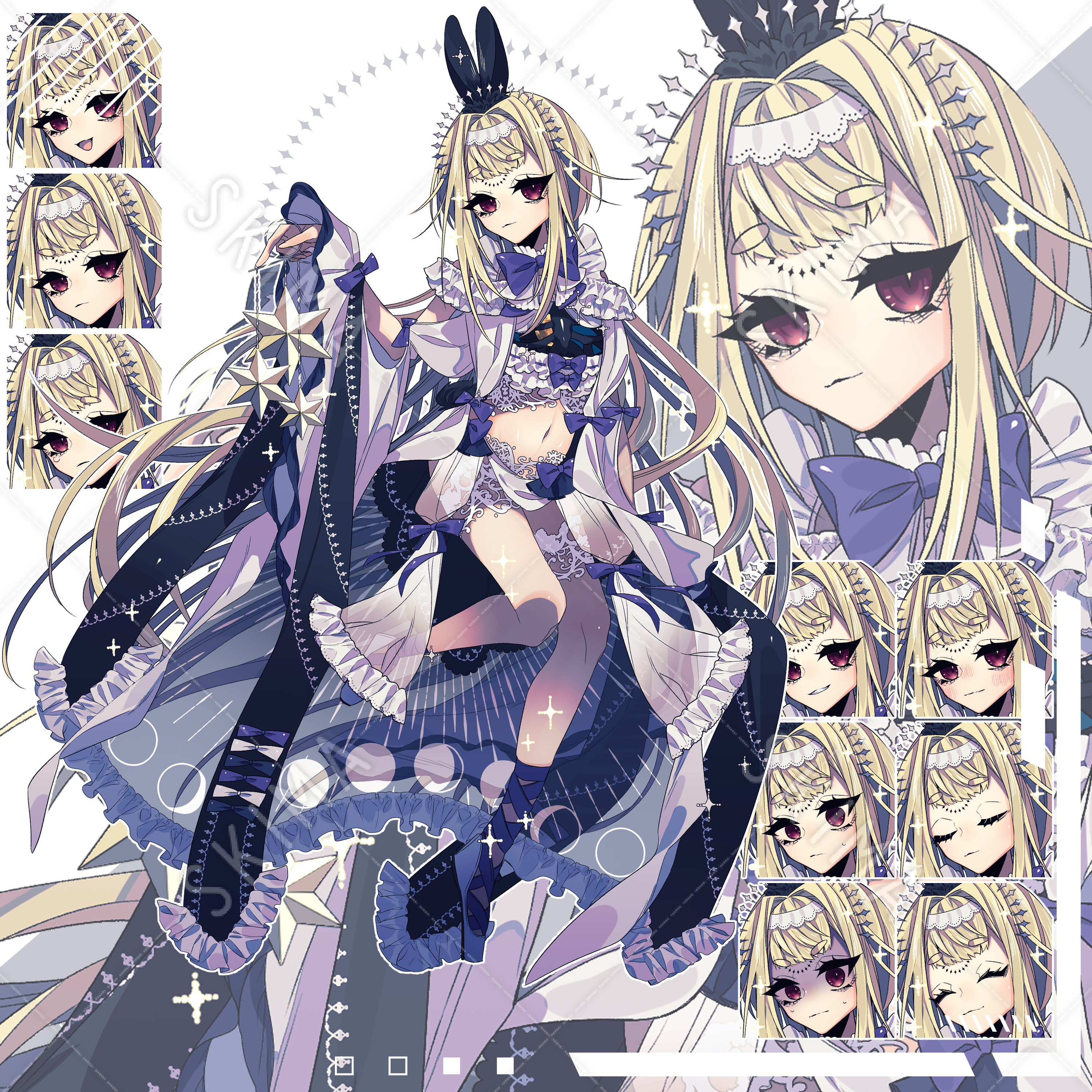 月の少女 表情差分10種類 スキマ スキルのオーダーメイドマーケット Skima