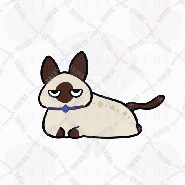 Diamond-Loving Siamese Cat (5 Expressions) 的商品圖片第 4 張