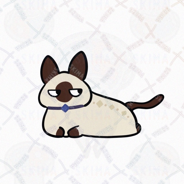 Diamond-Loving Siamese Cat (5 Expressions) 的商品圖片第 6 張