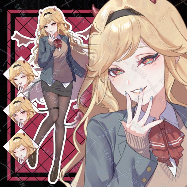 【️表情6種】小悪魔の女子高生😈