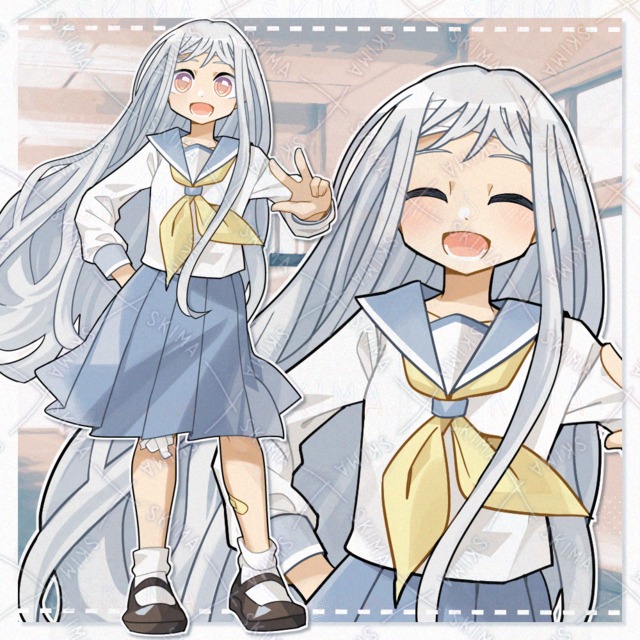 Image of Tomboy Sailor Girl (8 Expressions)