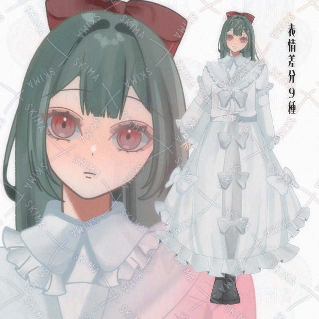 ドレスの女の子（または男の娘）