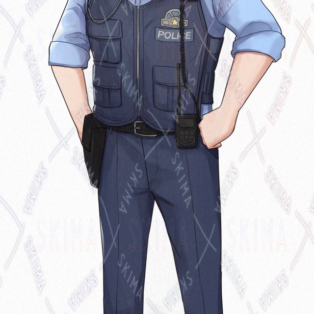 6-Variation Male Police Officer Digital Product 的商品圖片第 3 張