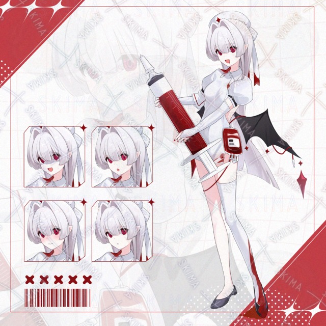 adopt【差分&times;8】吸血鬼&times;ナース&times;白髪&times;赤目