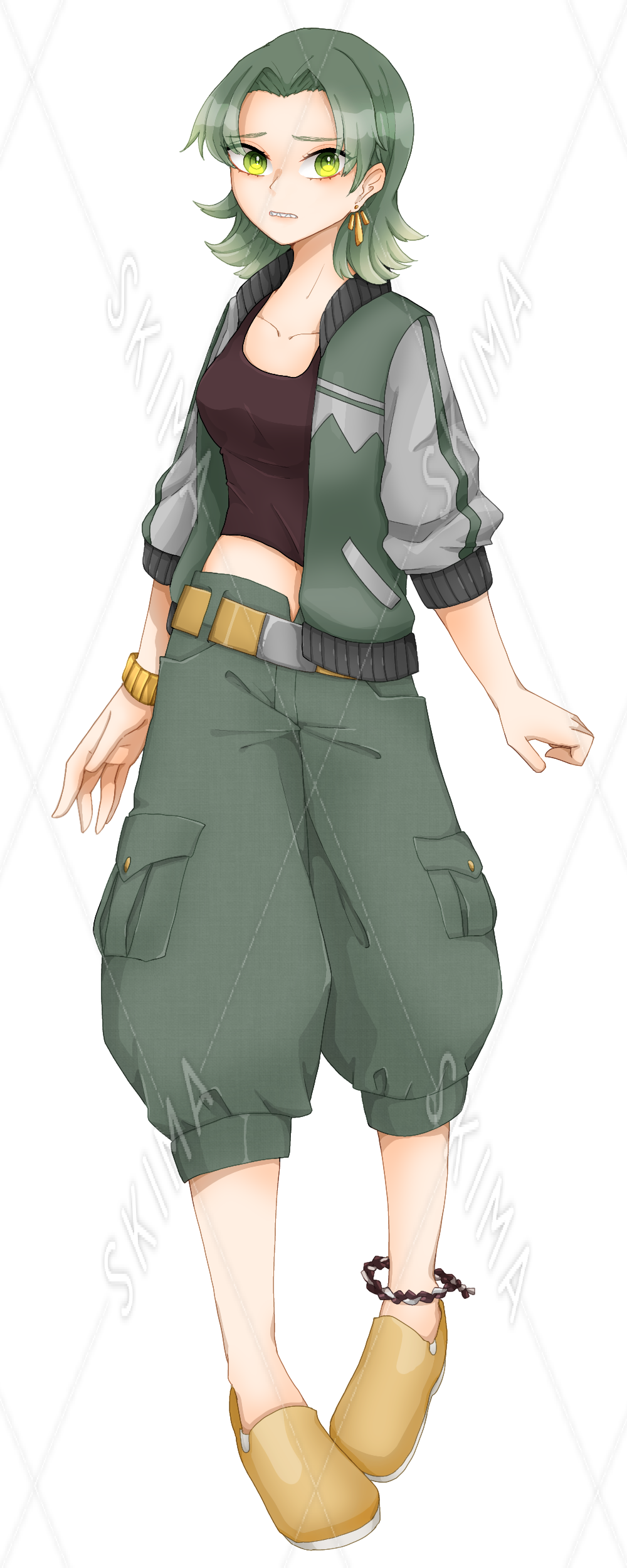 全身立ち絵 ギザ歯の女の子 差分6種 スキマ スキルのオーダーメイドマーケット Skima