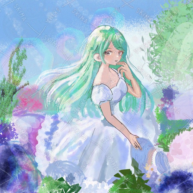 紫陽花畑アイコン兼1枚絵
