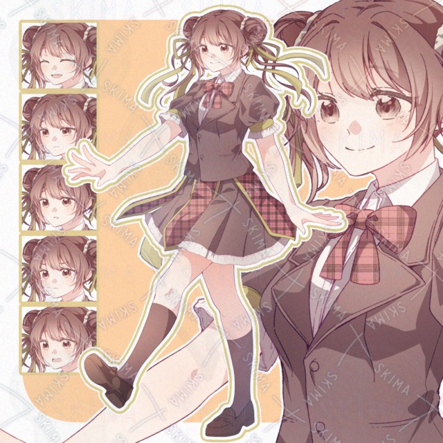 平成ライクな学生服の女の子