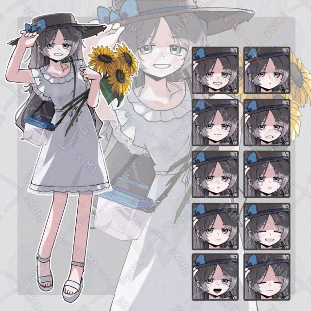 キャラクター立ち絵［表情10種］