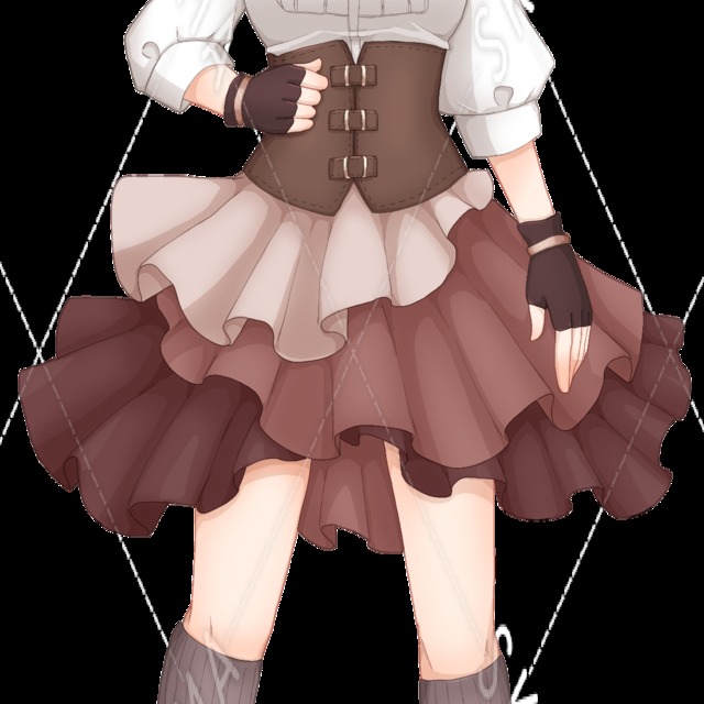 全身立ち絵 スチームパンクな女の子 差分6種 スキマ スキルのオーダーメイドマーケット Skima