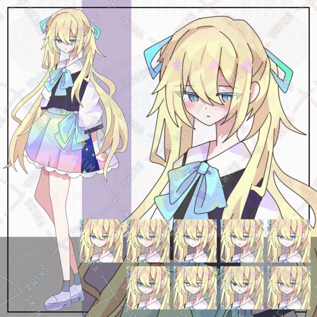 女の子2【表情9種】