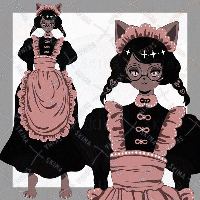 Adopt / 褐色の猫メイド