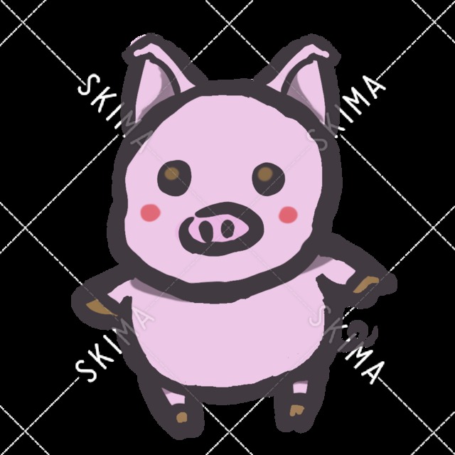 子豚のイラスト スキマ スキルのオーダーメイドマーケット Skima