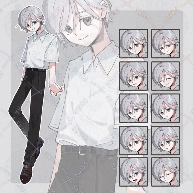 キャラクター立ち絵［表情10種］