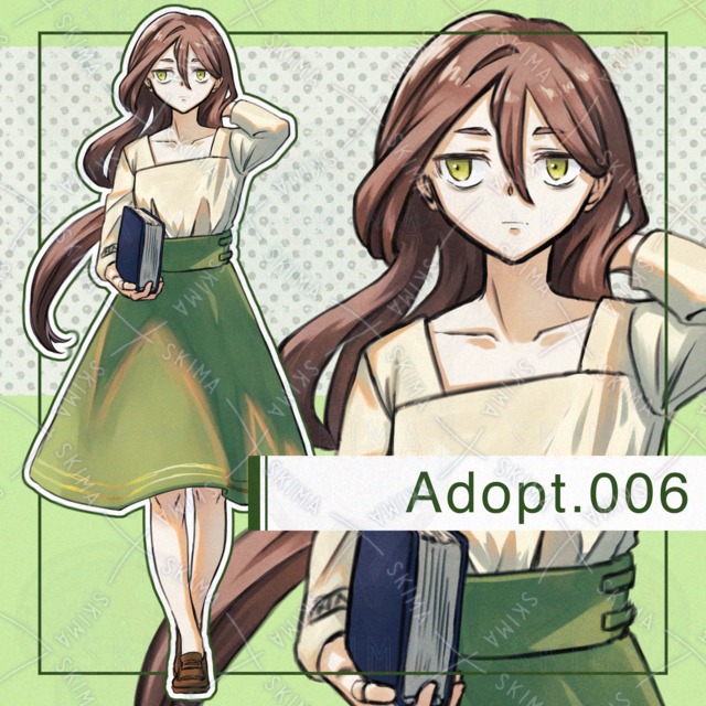 【表情差分4種】無気力そうな女の子の立ち絵