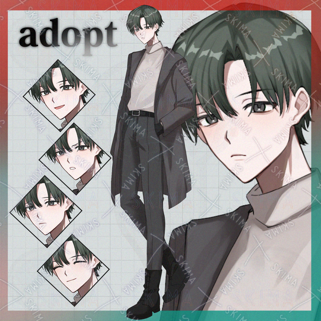 男性立ち絵【表情５種】
