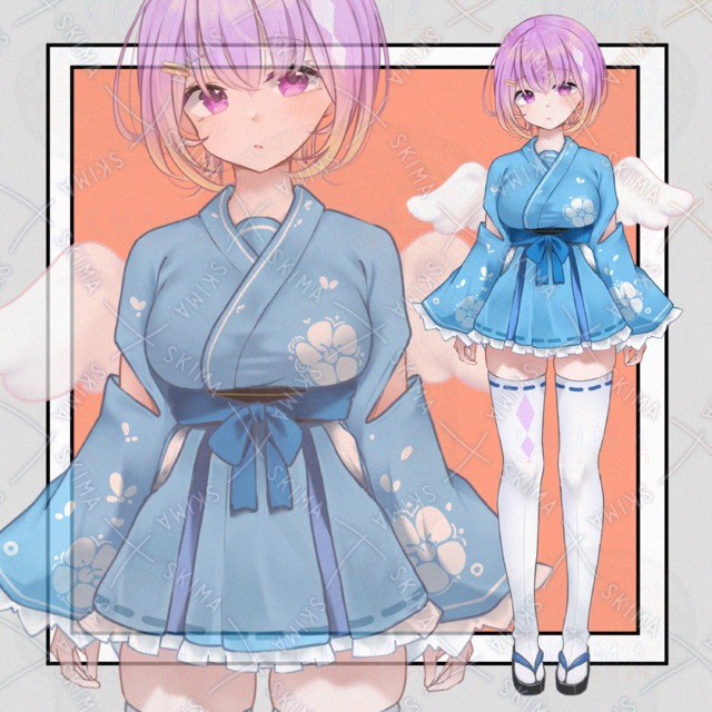 可愛い女の子【立ち絵、表情8種】