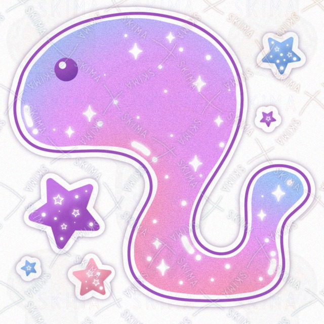 宇宙ヘビのアイコンイラスト