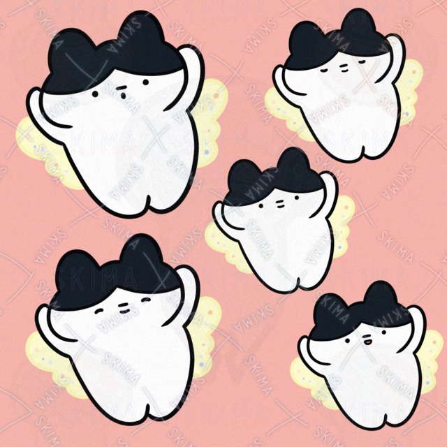팔각 얼굴의 요정 (표정 5종) 상품 이미지