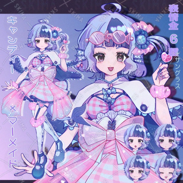 キャンディモチーフの女性キャラクター