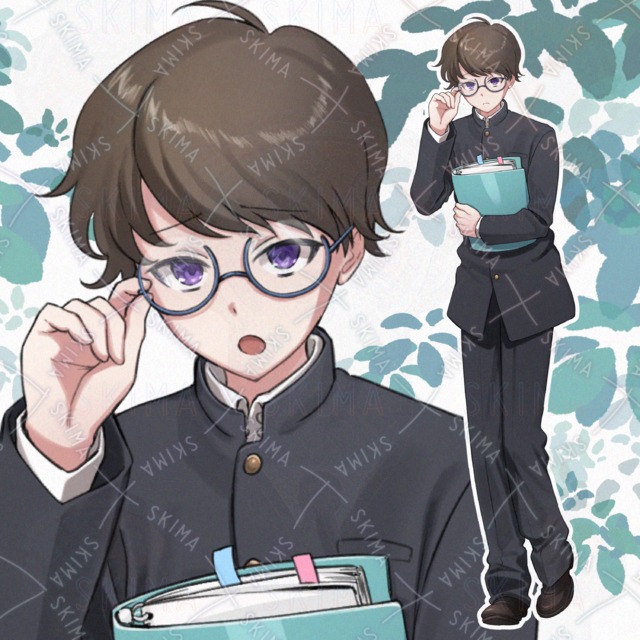 【差分10種】メガネ学ラン男子
