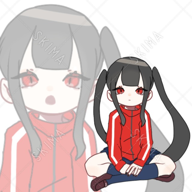 저지 앉은뱅이 소녀 상품 이미지