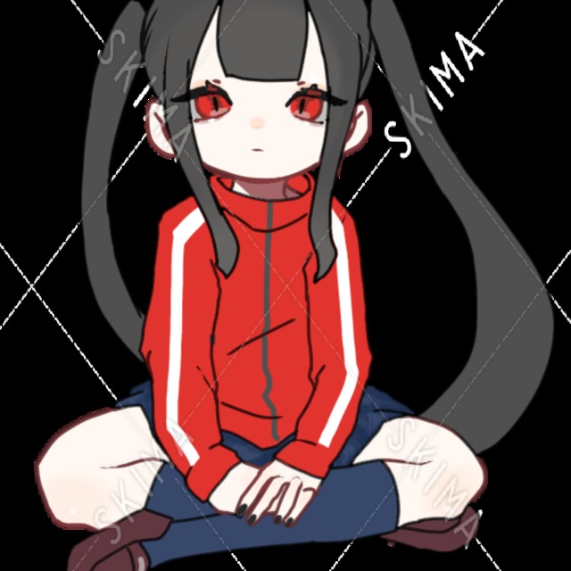 Image 2 of Girl in Sweatpants Sitting Digital Art