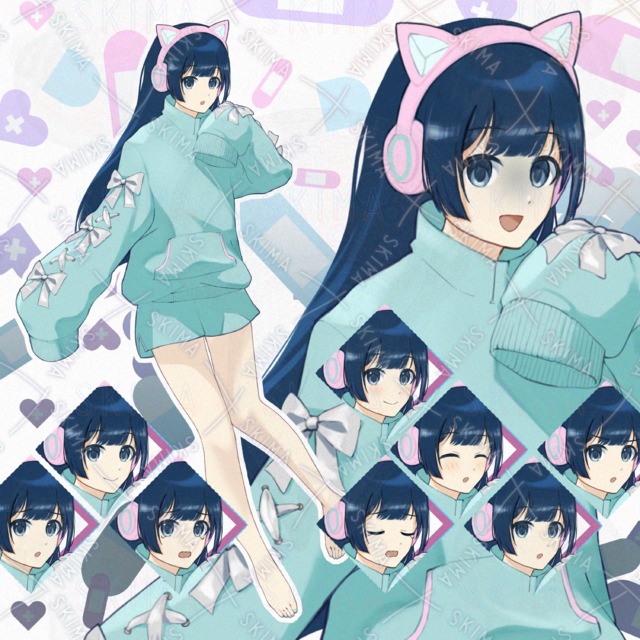 【差分10種】猫耳ヘッドフォン