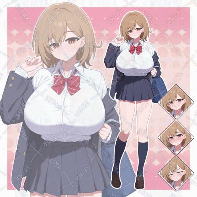 女子高生【表情差分10種】