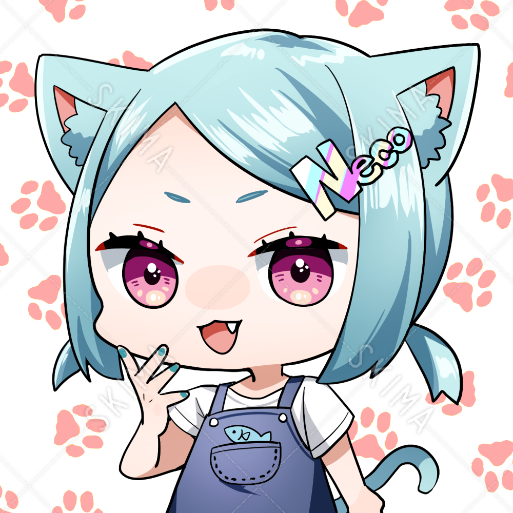 色差分あり Snsアイコン 猫耳女の子3種 スキマ スキルのオーダーメイドマーケット Skima