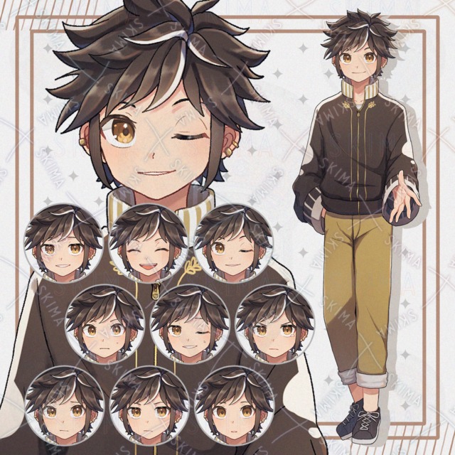【表情10種】飄々とした少年
