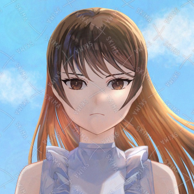 茶髪ロング女性1