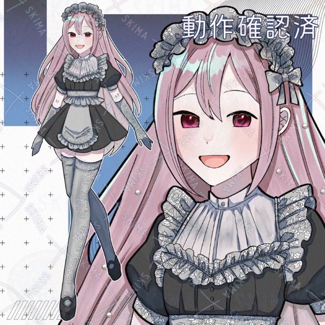 【IRIAM】ピンクのゴスロリメイド